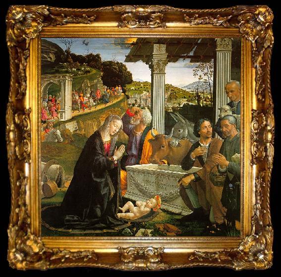 framed  Domenico Ghirlandaio Nativity  1, ta009-2